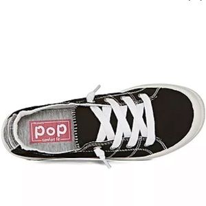Pop Highbar Womens Black Sneakers